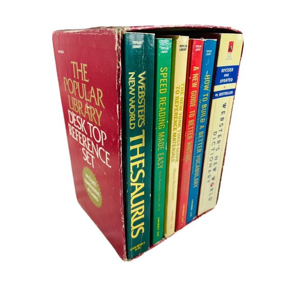 American Vintage Other - Webster’s Popular Library Desk Top Reference Vintage 5 Book Set